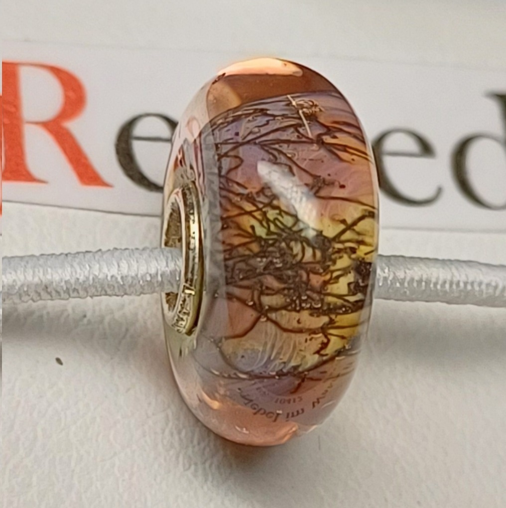 Trollbeads Glasbead TGLBE-10412 "Nebel im Wald"