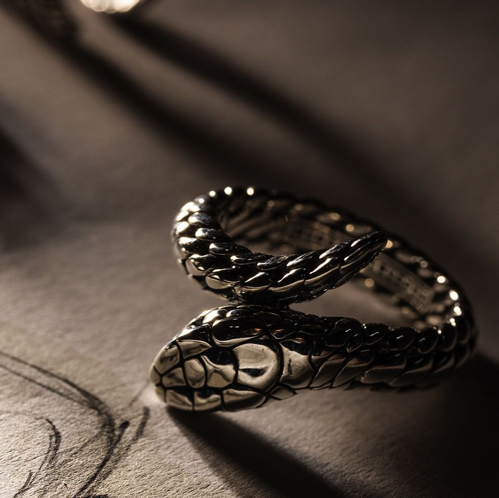 Buddha to Buddha Silber Ring "Ben XS Snake" 454
